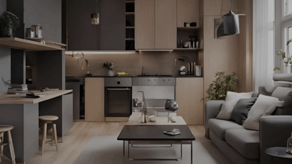 Mueble de cocina a medida en estilo moderno y minimalista